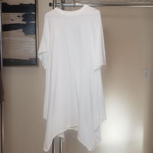 Free People White Cotton Tunic Dress XS